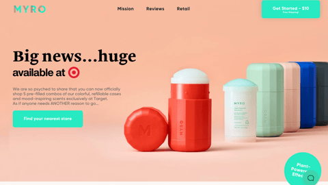 Myro Target 'Big News' Leaderboard Ad